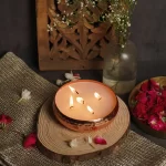 Copper Finish Luxury Scented Candle Urli