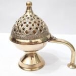 Handcrafted Mini Brass Chirag Dhuni/Fumer