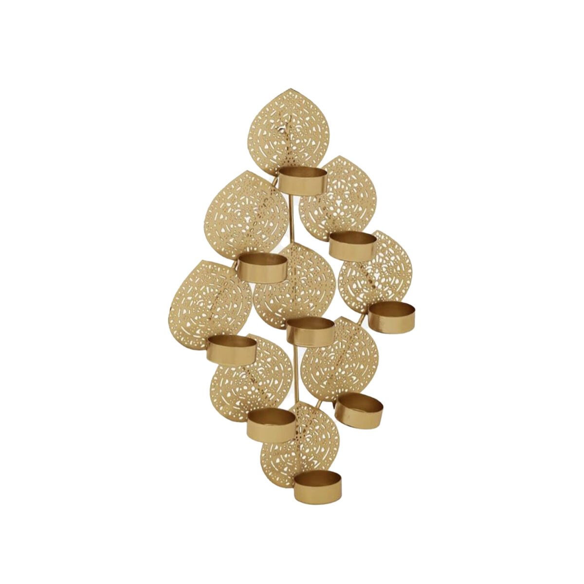 9 TEA LEAF LIGHT HOLDER WALL HANGING FOR DECORATION - Image 2