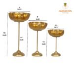 LOTUS CUT URLI STAND SET OF 3 - Image 11