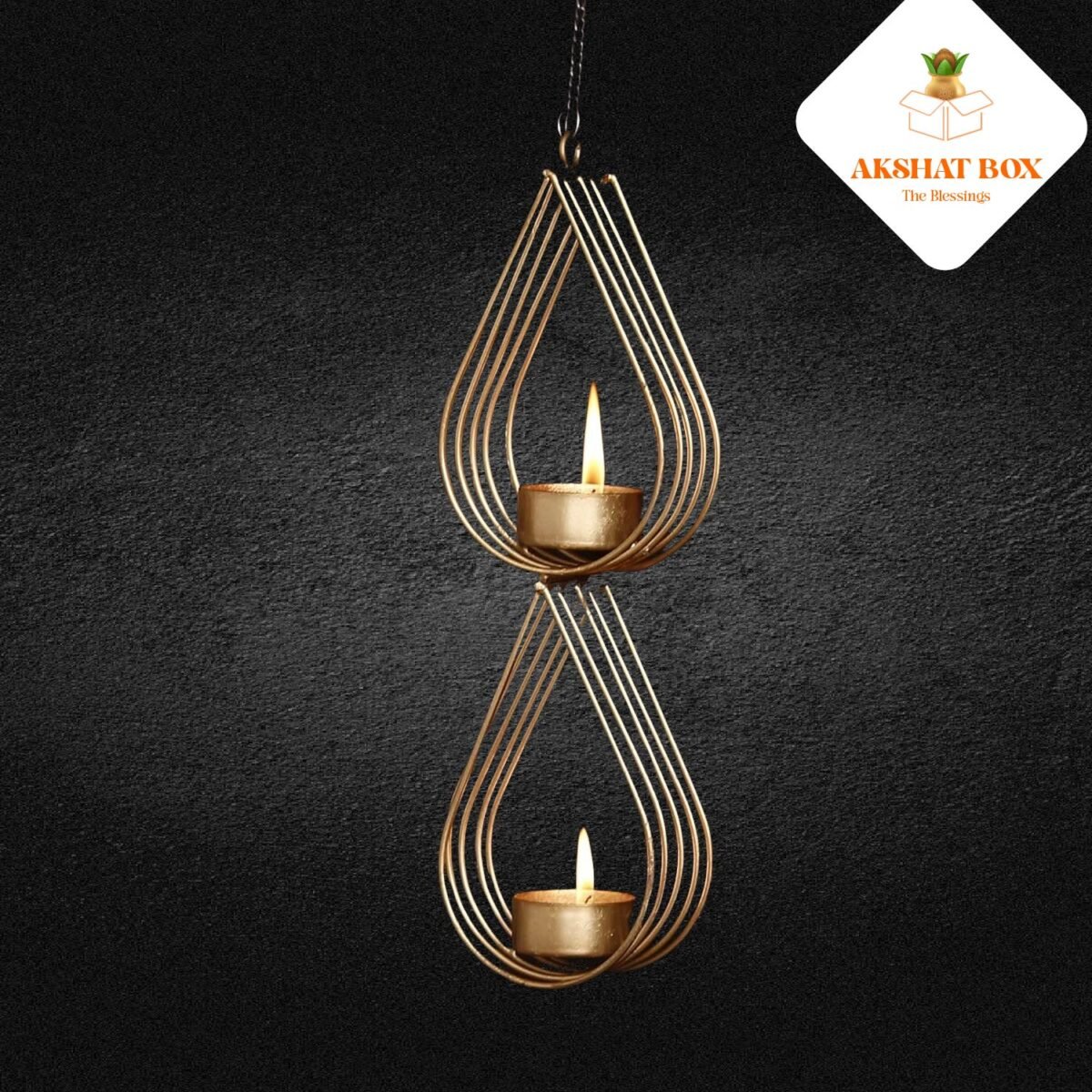 Decorative  Hanging Tea Light Holder - Image 3