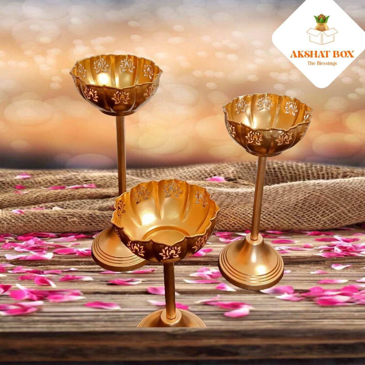 LOTUS CUT URLI STAND SET OF 3 - Image 10