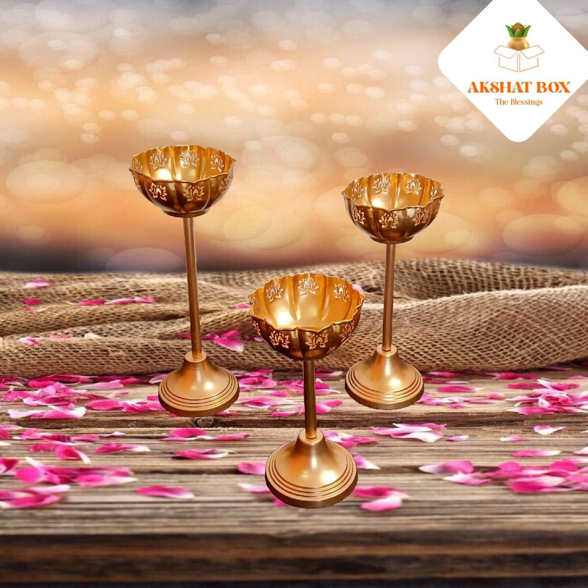 LOTUS CUT URLI STAND SET OF 3 - Image 8