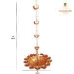 Handmade Hanging Rose Urli | Set of 2 - Image 3