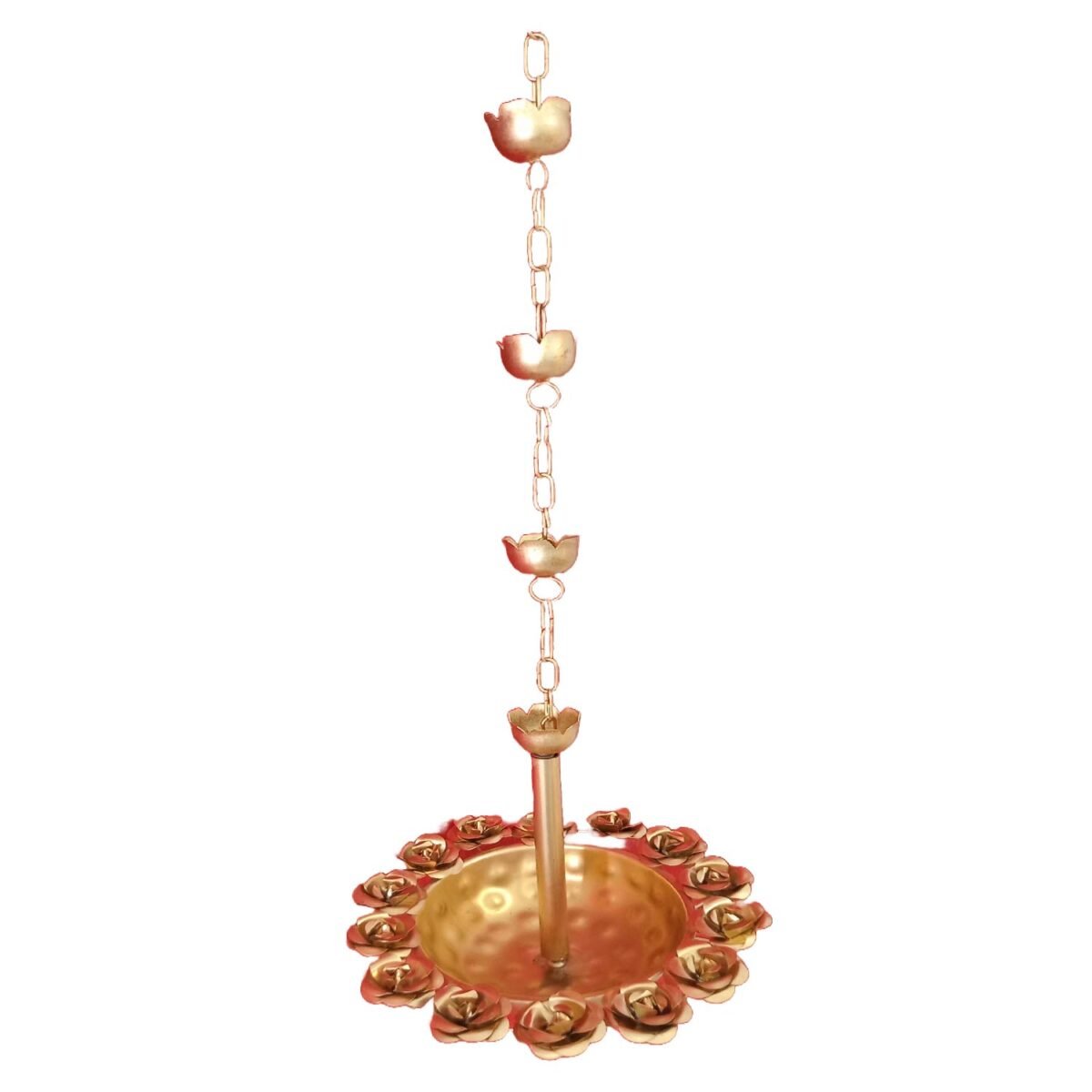 Handmade Hanging Rose Urli | Set of 2 - Image 2