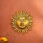 Brass Sun Face Wall Hanging