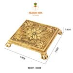 Ethnic Antique Pedestal Chowki - Image 2