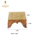 Brass Designer Chowki / Ethanoic - Image 2