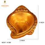 Brass Shankh Chakra Deepak(Diya) - Image 3