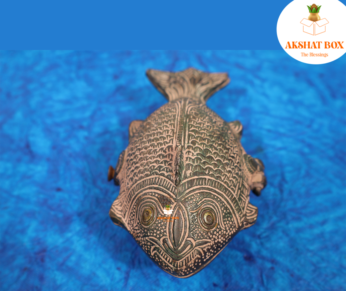 Brass Antique Fish Home Décor / Vaastu  Remedy/ Vintage Home Decor - Image 7