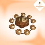 GOLDEN POLISHED LOTUS URLI DIYA