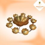 GOLDEN POLISHED LOTUS URLI DIYA - Image 5