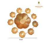 GOLDEN POLISHED LOTUS URLI DIYA - Image 3