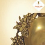 Brass Butterfly Urli - Image 3
