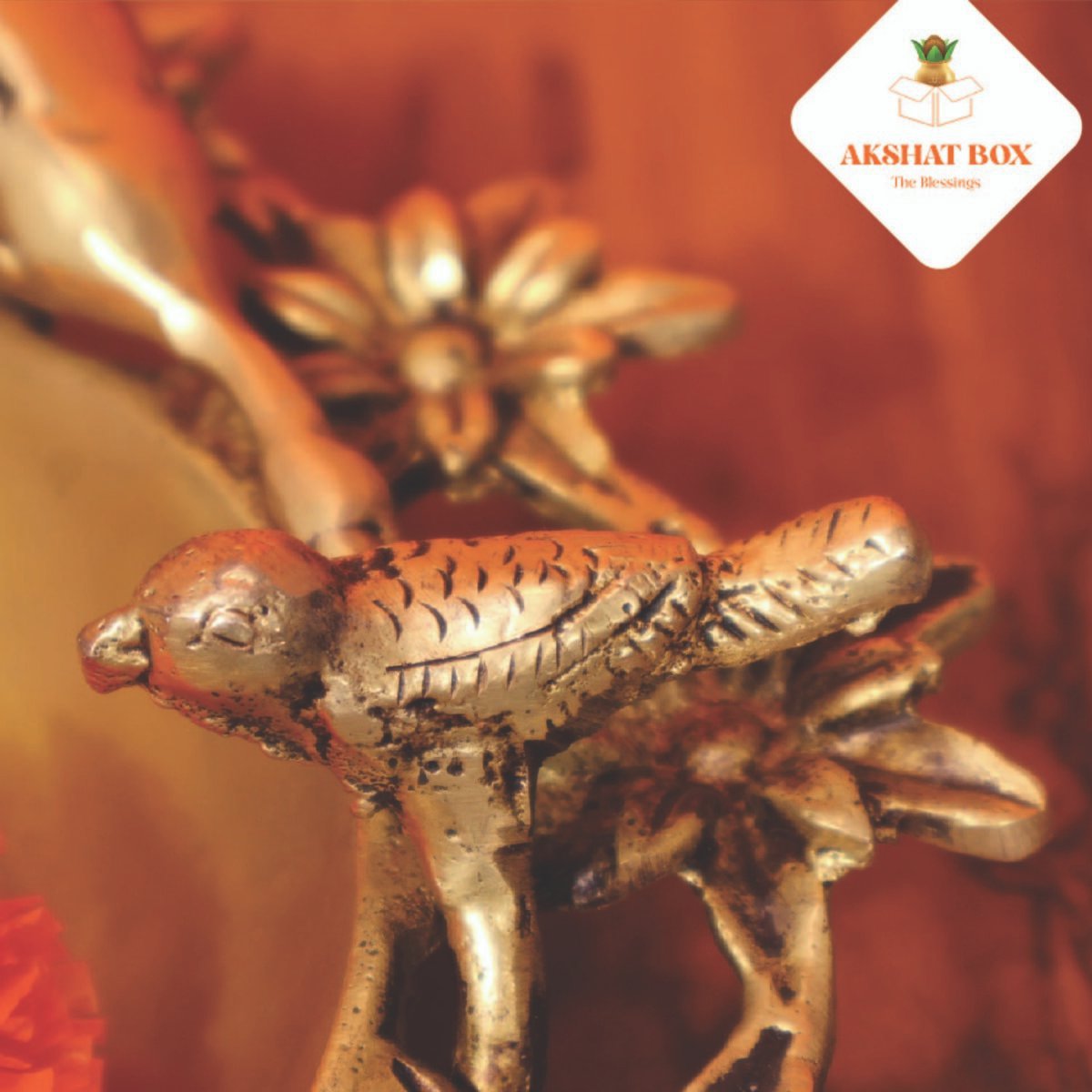 Brass Butterfly Urli - Image 4