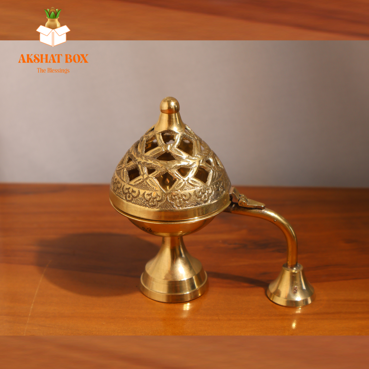 Antique Brass Diffuser Dhoop Daani - Image 10