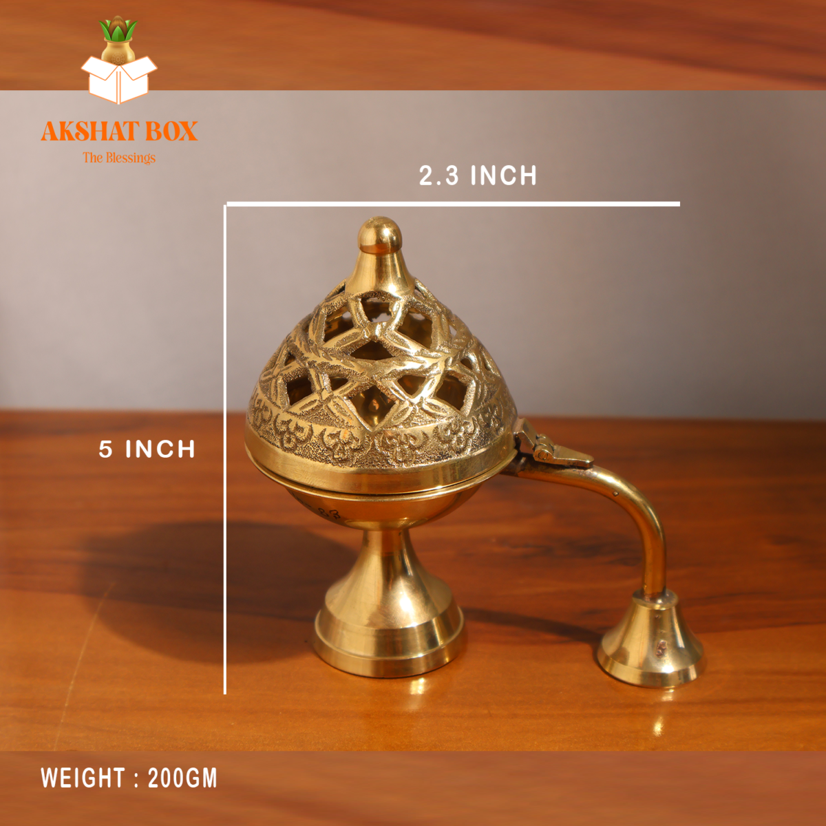 Antique Brass Diffuser Dhoop Daani - Image 9