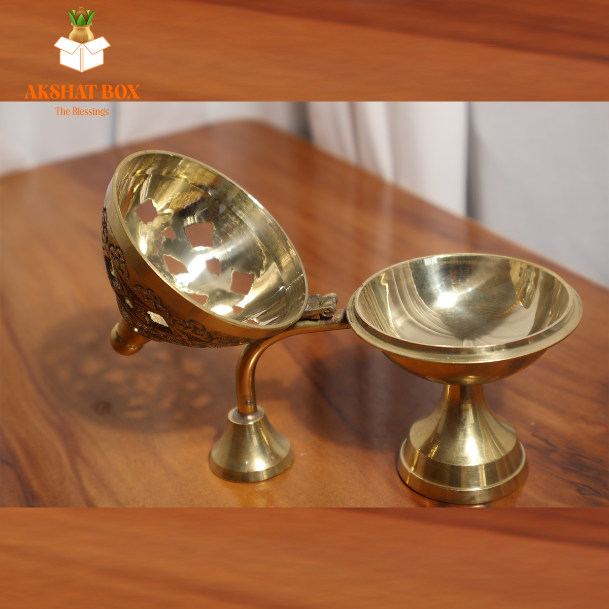 Antique Brass Diffuser Dhoop Daani - Image 8