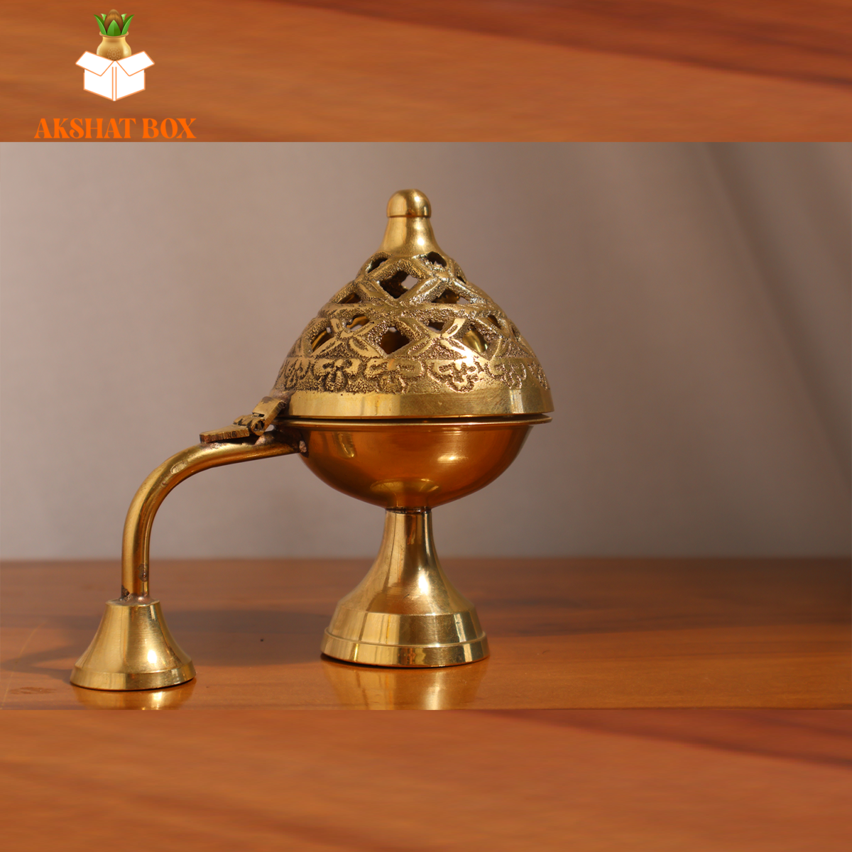 Antique Brass Diffuser Dhoop Daani - Image 7