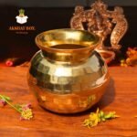 Pure Brass / Diamond Cutting Pooja Lota Kalash / Size-1 - Image 3