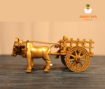 Pure Brass/Antique Finish Village Bullock Cart Decorative & Traditional Bailgadi For Home Decor - Image 4