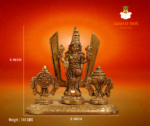 Antique Finish & Pure Brass Sangu Chakra Naaman Statue Idol For Home Decor,Pooja Room - Image 2