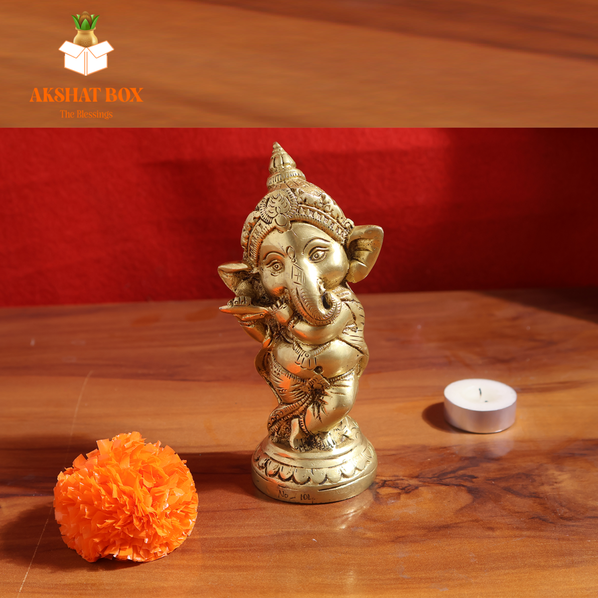 Pure Brass/Buy-(Baal Ganesh)/Bansori Ganesh Temple Decorative, Best Lowest Price ! - Image 4