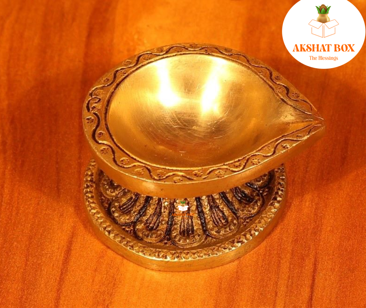 Buy Antique Brass Diya-Isha Life Deepam - Image 4