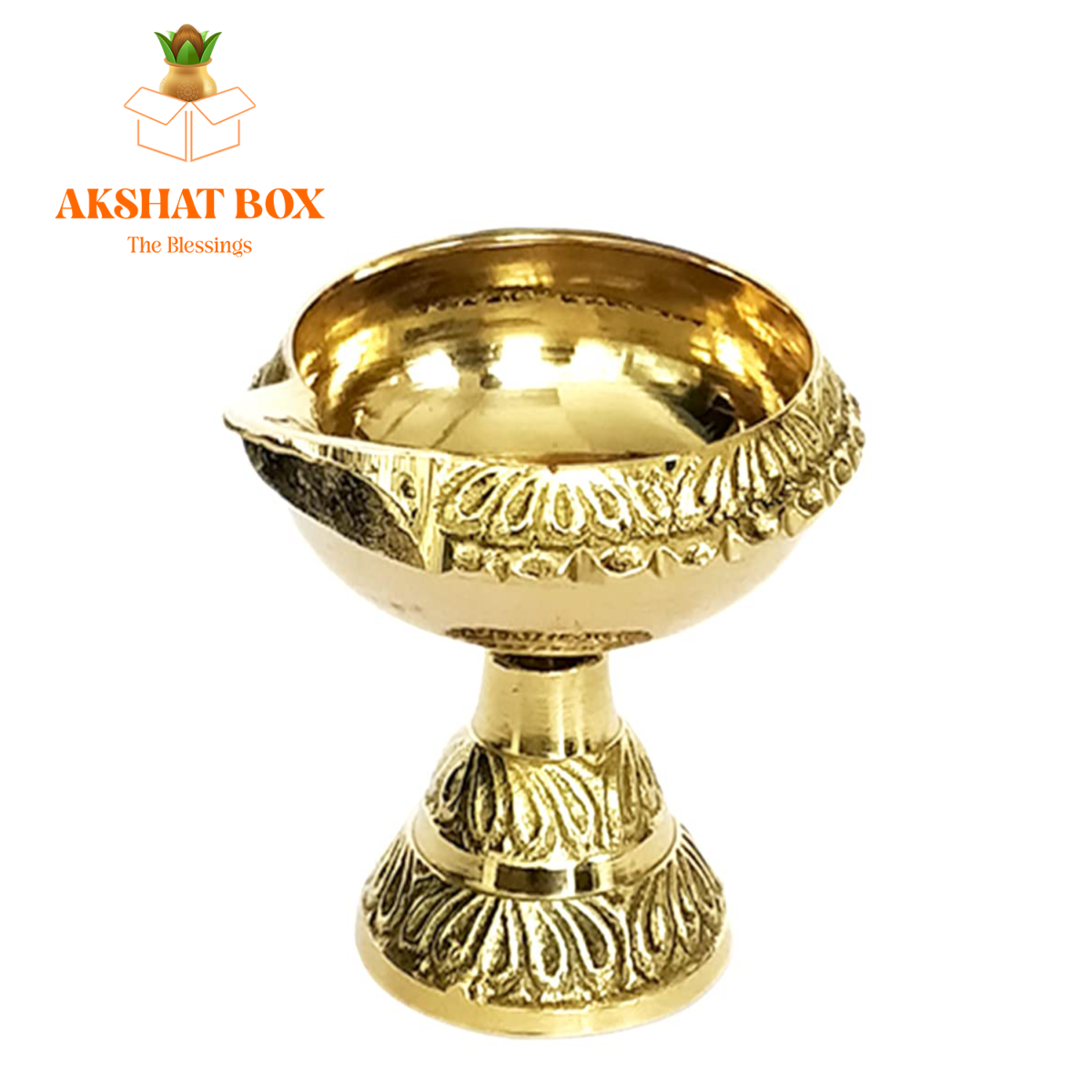 Buy Brass Kuber Diya With Stand (Golden),Size-1, Lowest Prices - Image 3