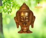Buy Brass Budha face Statue table top Small High Finishing Quality.