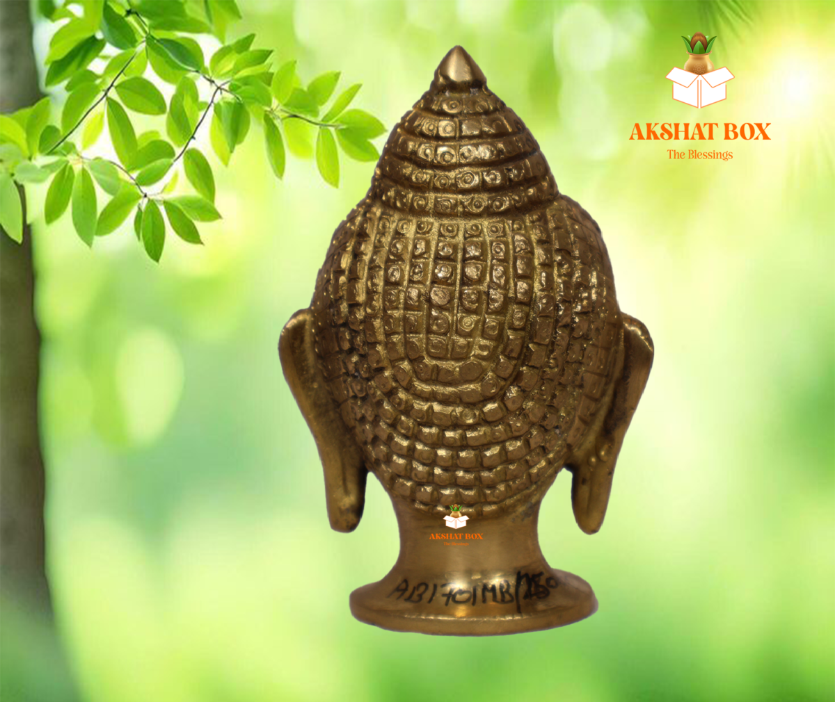 Buy Brass Budha face Statue table top Small High Finishing Quality. - Image 4