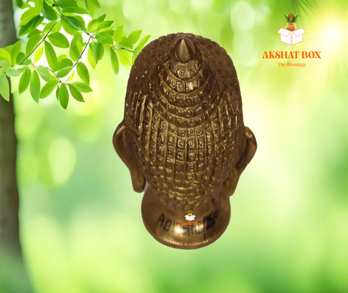 Buy Brass Budha face Statue table top Small High Finishing Quality. - Image 2