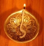 Brass Diya -Gold Deepam Flower Design - Image 3