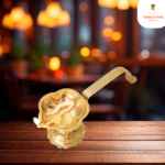 Diya For Aarti Golden Finish Long Handle