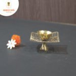Antique Brass Cutting Jaali Akhand Diya - Image 6