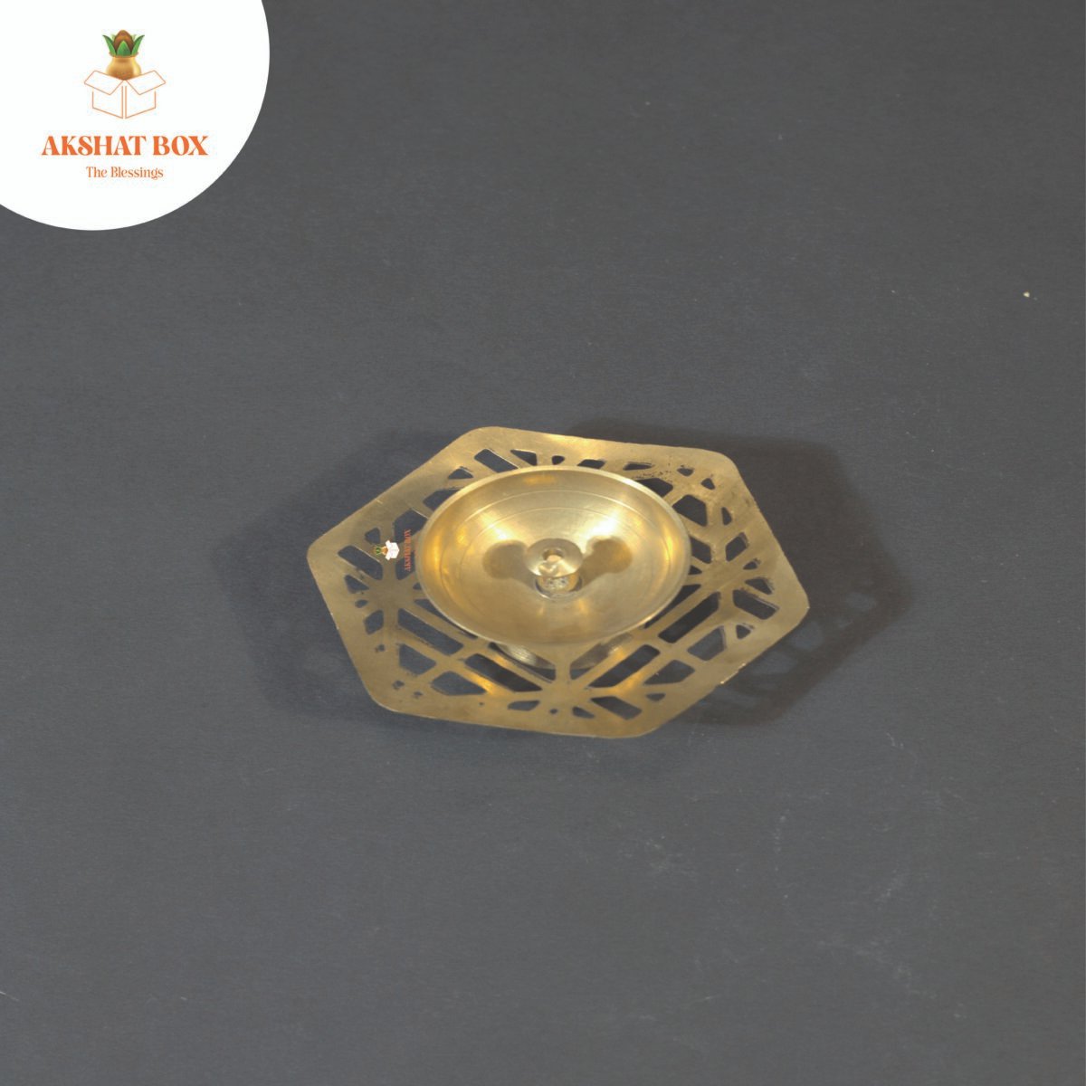 Jali Brass Diya Panch Akaar Unique Design - Image 5