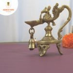Antique Long Handle Bird With Bell Diya - Image 4