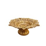 Brass Antique Design Golden finish Saptmukhi Diya