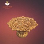 Brass Antique Design Golden finish Saptmukhi Diya - Image 5