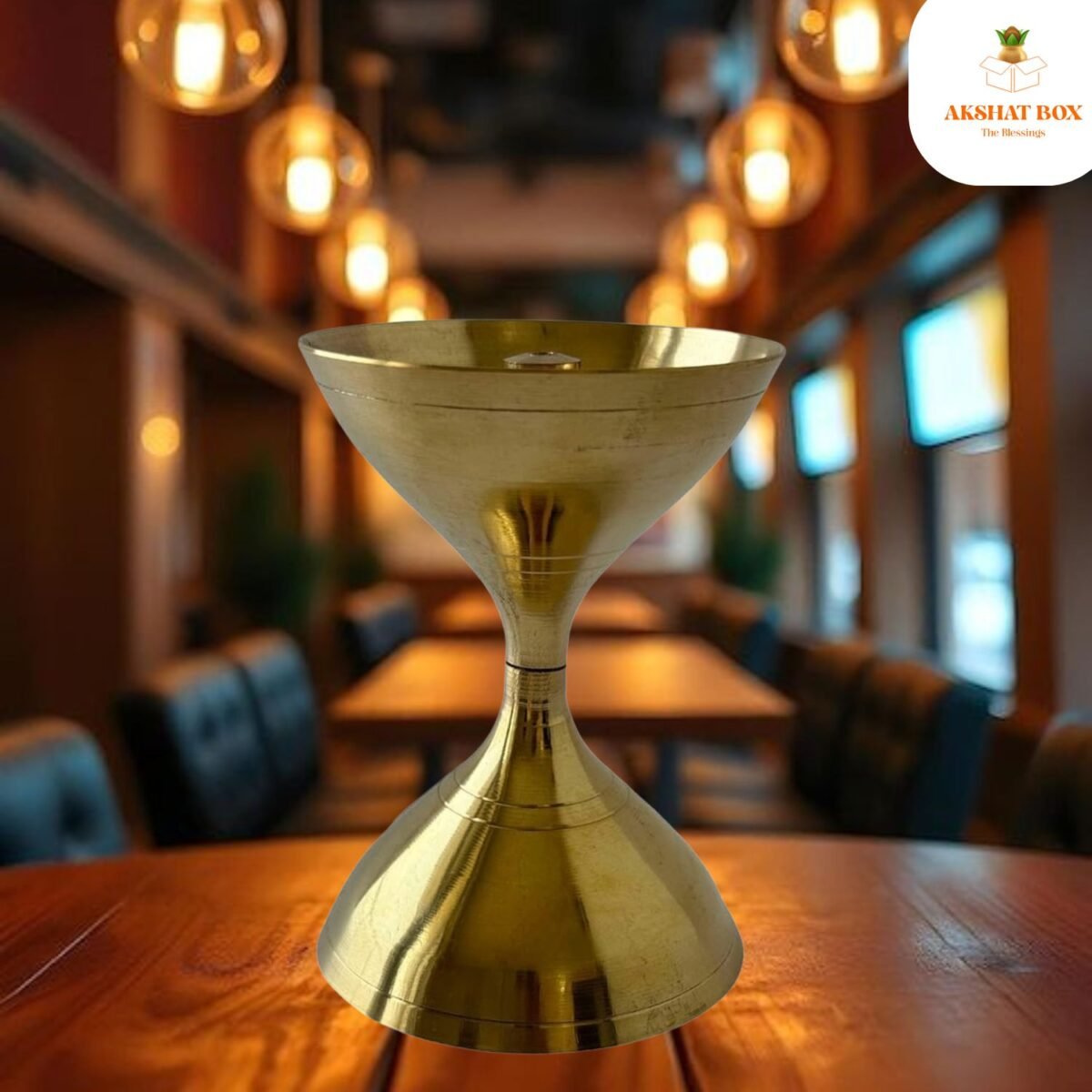 Brass Akhand Jyoti Diya /DEEPAM(H-4") - Image 3