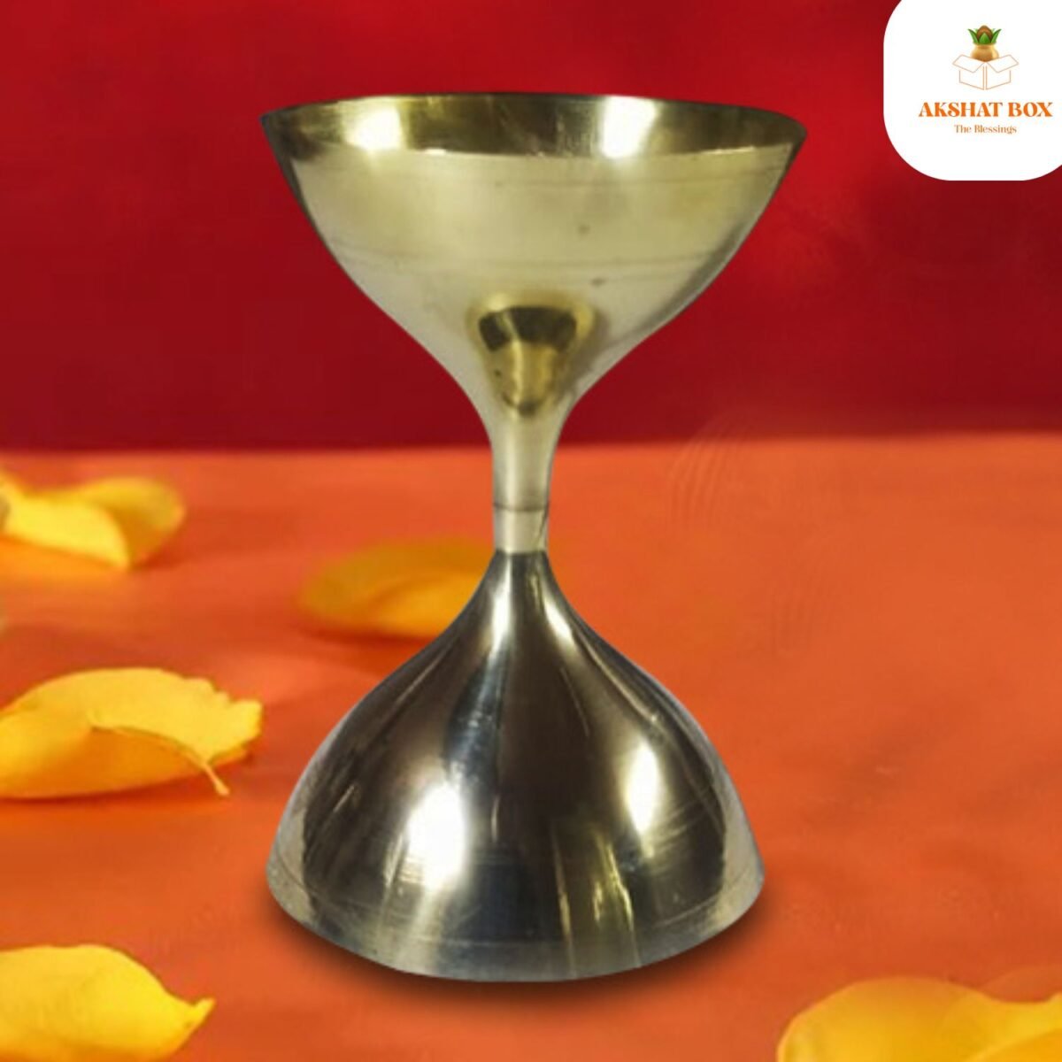 Brass Akhand Jyoti Diya /DEEPAM(H-4") - Image 6