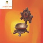 Brass Sankh Chakra Diya with Tortoise Base for Pooja - Image 6