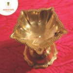 Fine polished Five wick lightweight  Diya Brass (1")