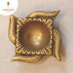 Diwali Diya Brass Heavy Swastik Shaped for Pooja Room - Image 5