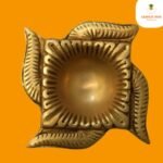 Diwali Diya Brass Heavy Swastik Shaped for Pooja Room - Image 8