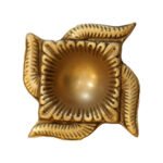 Diwali Diya Brass Heavy Swastik Shaped for Pooja Room - Image 3