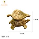 Brass Peepal Leaf Diya Stand for Home / Pooja room - Image 2
