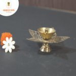 Jali Brass Diya Leaf Design - Image 5