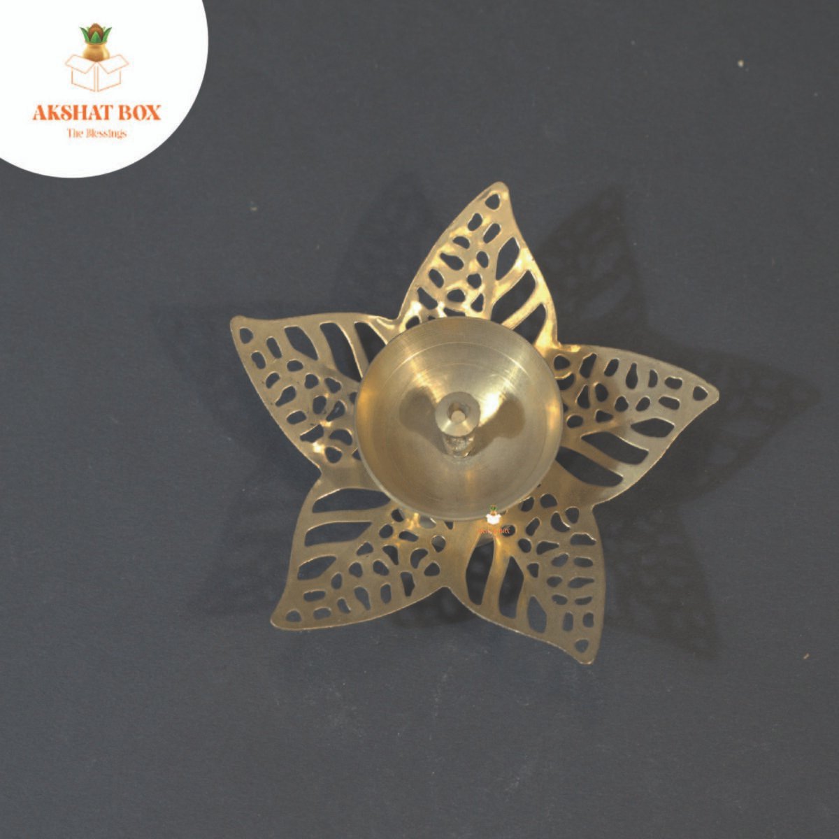 Jali Brass Diya Leaf Design - Image 7