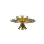 Jali Brass Diya Rangoli Design